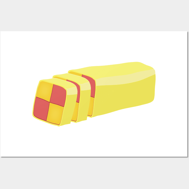 battenberg cake Wall Art by nickemporium1